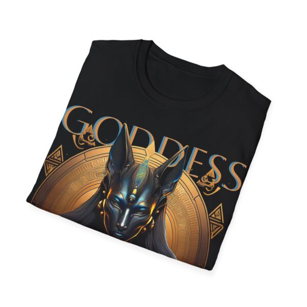 Egypt Elite Goddess Bastet Black Tshirt - Image 2